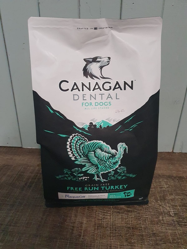 2kg Canagan Dog Dry Dental Turkey Amesbury Pets