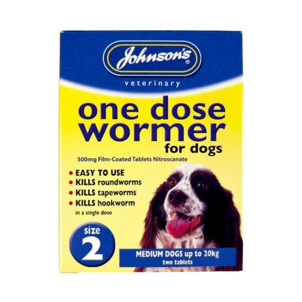 Johnsons - One Dose Wormer - Up to 20kg