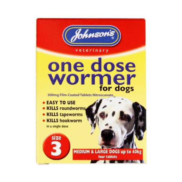 Johnsons - One Dose Wormer - Up to 40kg