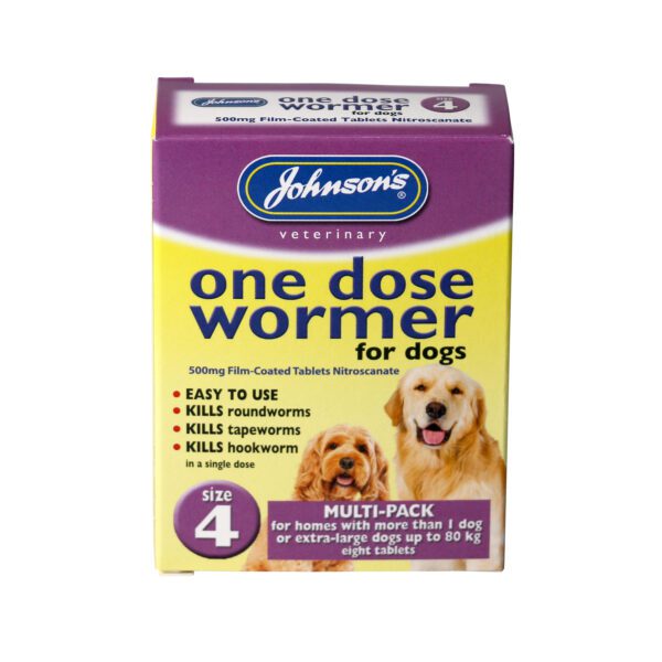 Johnsons - One Dose Wormer - Up to 80kg